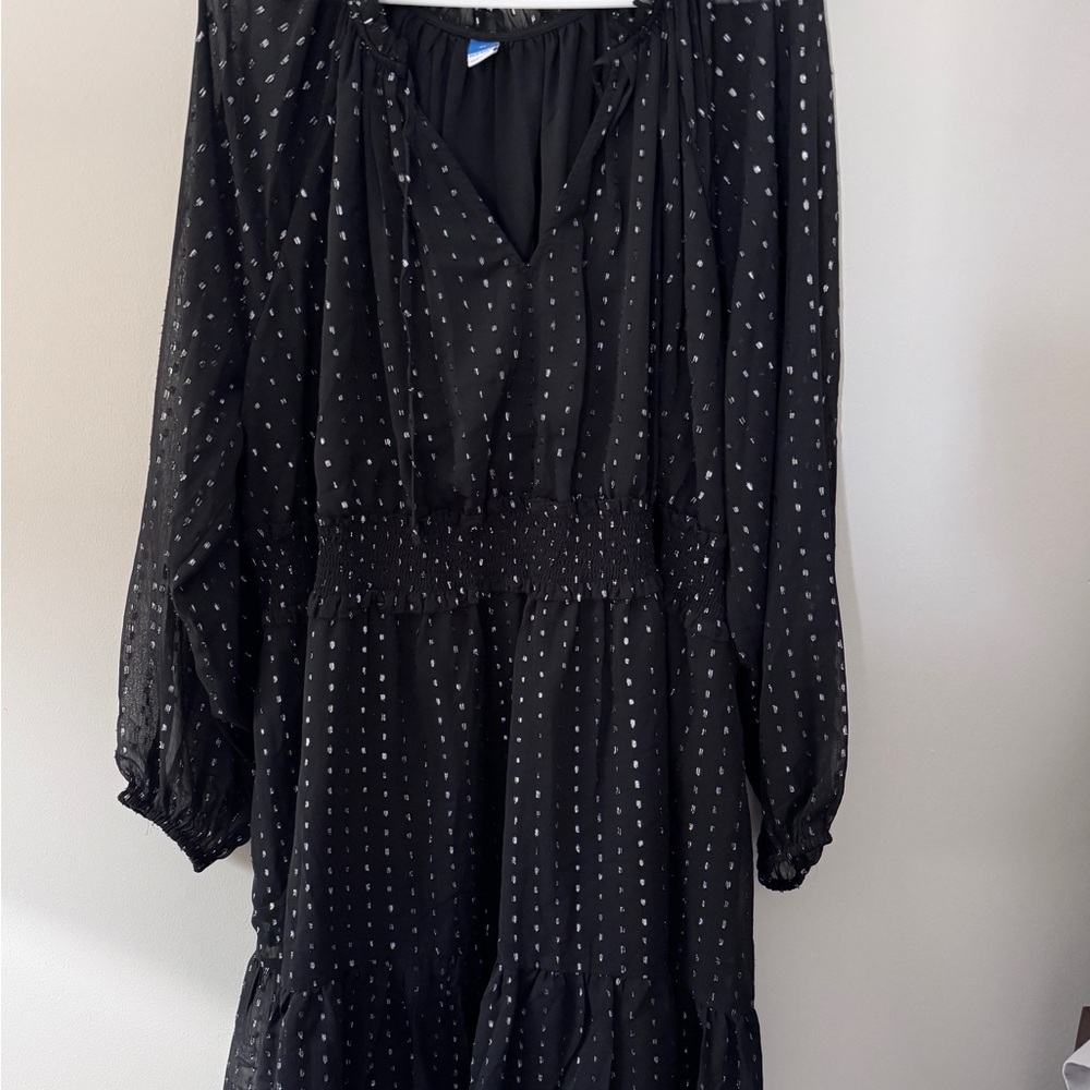 Old Navy Waist Defined Shine Dress